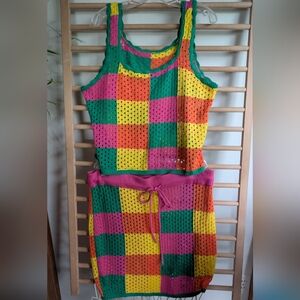 Colorblock Crochet Outfit